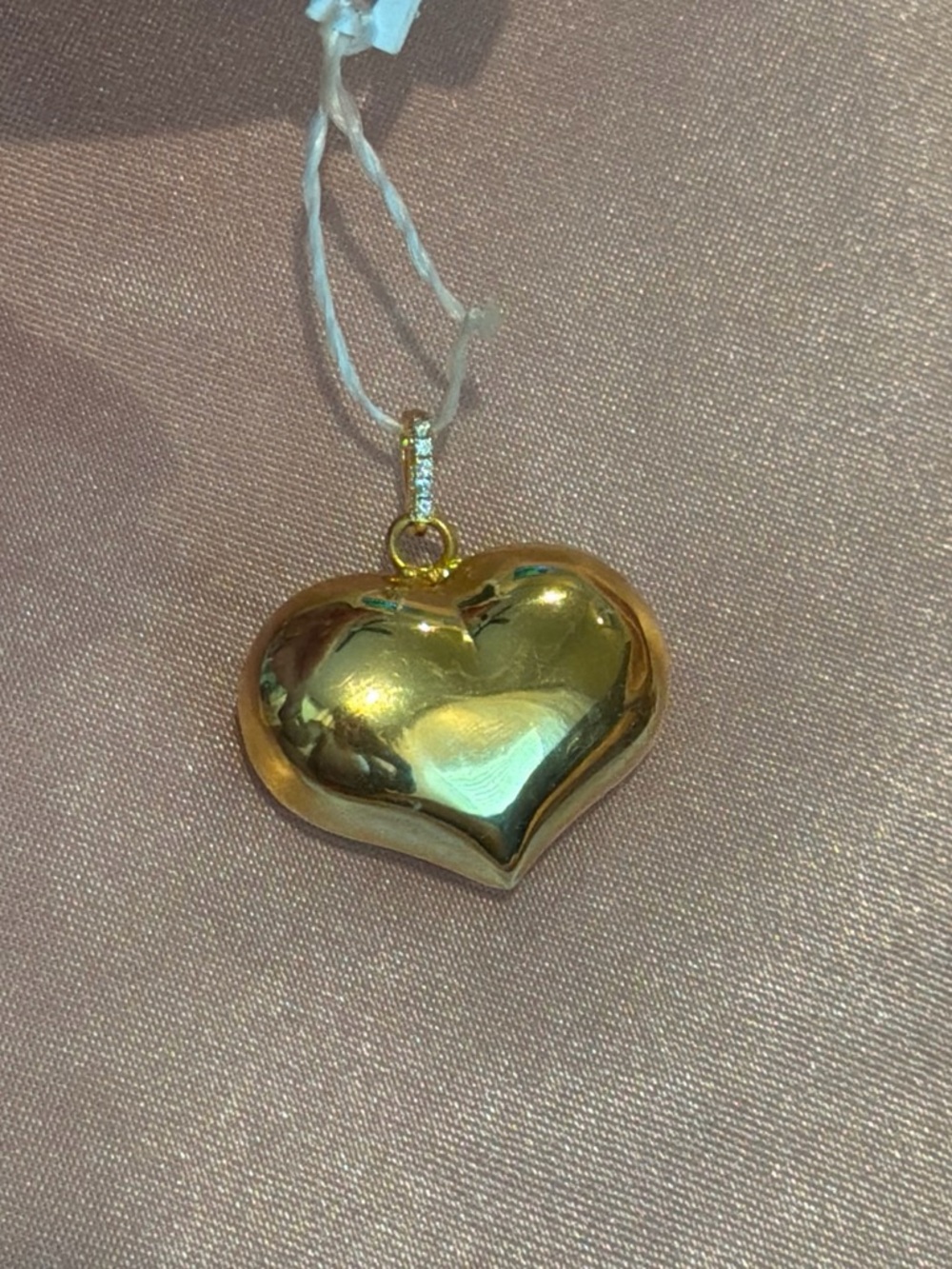 Gold Heart Pendant Necklace - Women Jewelry